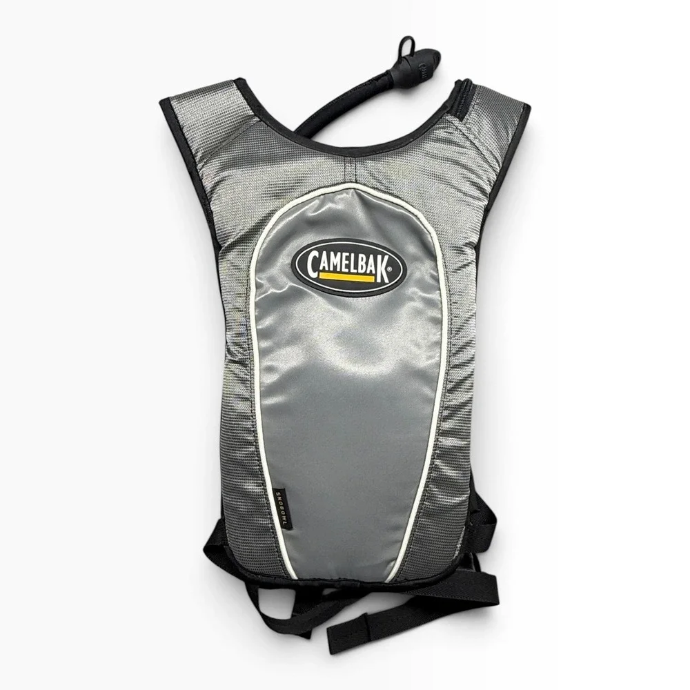 CamelBak SnoBowl Hydration Pack Silver Orange 50oz 1.5L Omega Reservoir Backpack